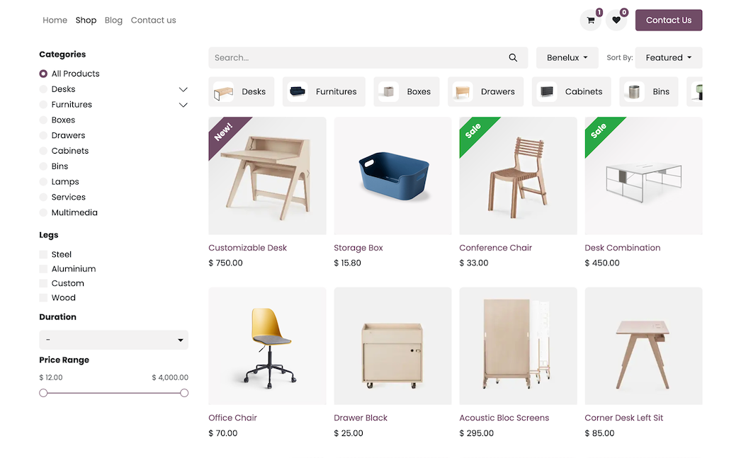 Odoo 電子商務應用程式介面